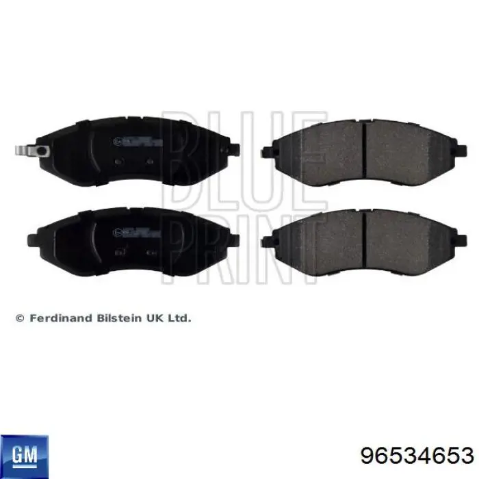 Sapatas do freio dianteiras de disco General Motors 96534653 preço, a partir de 25,88 USD