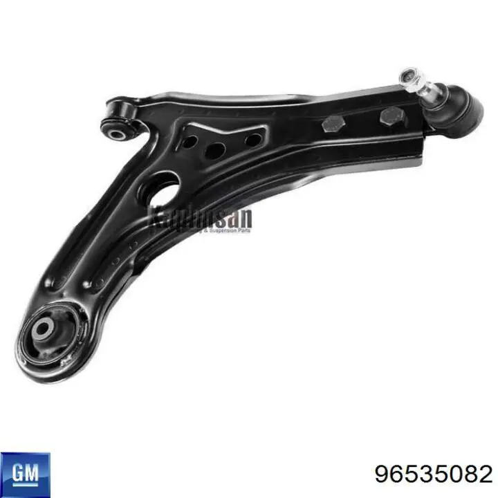 96535082 General Motors Braço oscilante inferior direito de suspensão dianteira