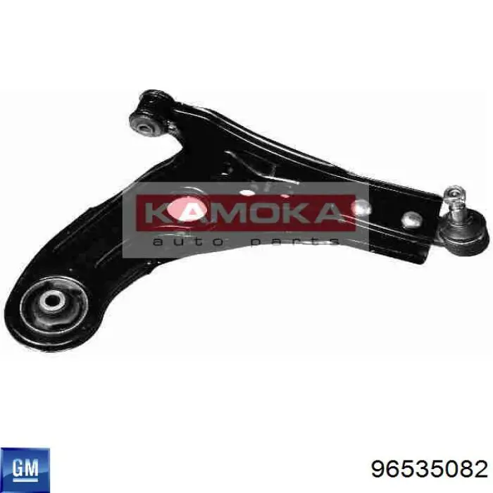 Compre 96535082 General Motors Braço oscilante inferior direito de suspensão dianteira