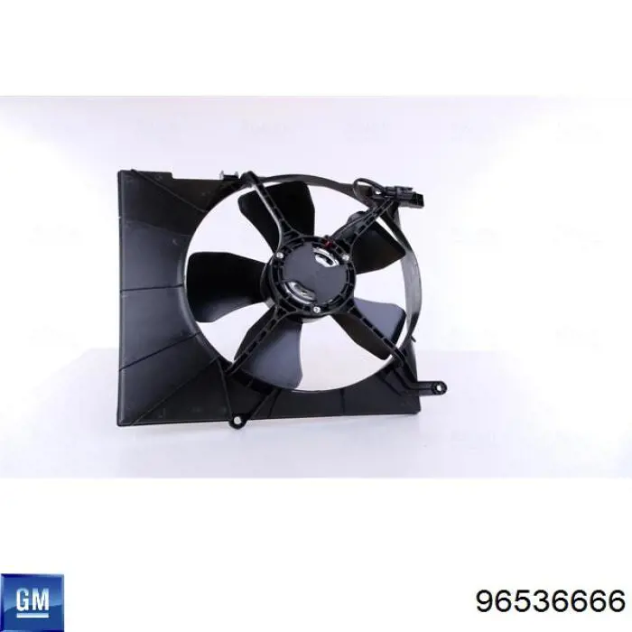 Difusor do radiador de esfriamento, montado com motor e roda de aletas General Motors 96536666 preço, a partir de 76,32 USD