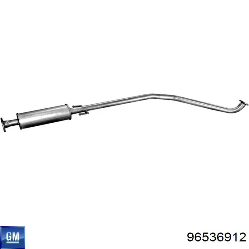 Silenciador, parte central General Motors 96536912 preço, a partir de 75,27 USD