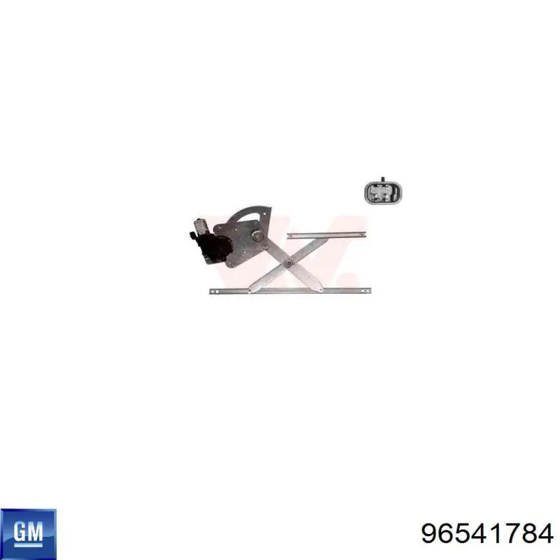 96541784 General Motors Mecanismo de acionamento de vidro da porta dianteira direita