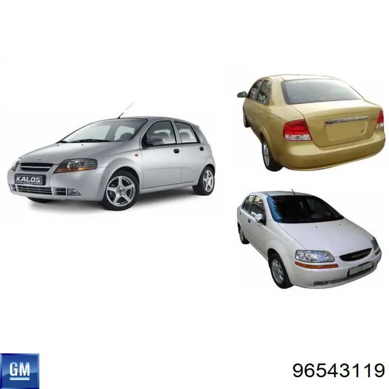 96543119 General Motors Espelho de retrovisão direito