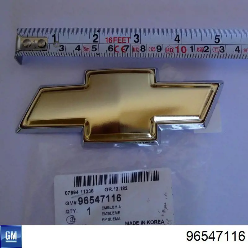 96547116 General Motors Emblema de tampa de porta-malas (emblema de firma)