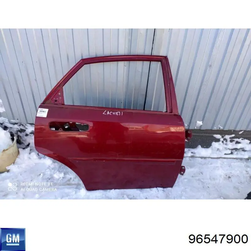 96547900 General Motors Porta traseira direita