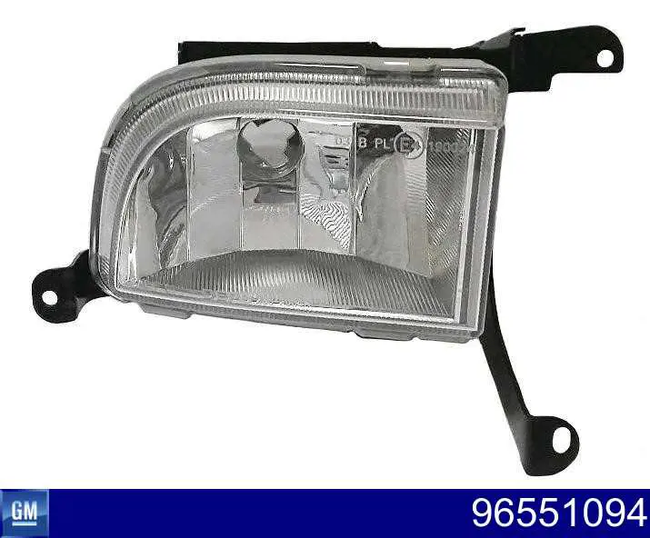 96551094 General Motors Luzes de nevoeiro direitas