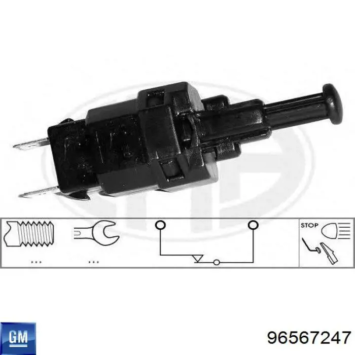 Compre 96567247 General Motors Sensor de ativação do sinal de parada
