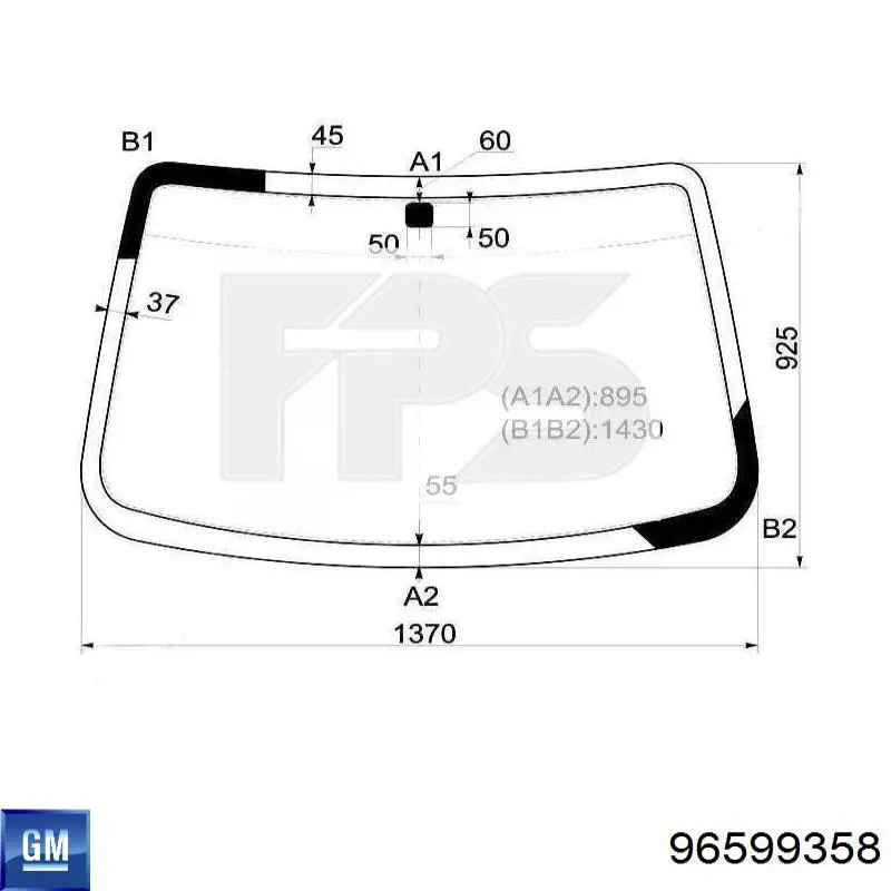 Pára-brisas para Chevrolet Spark (Matiz)  M200, M250