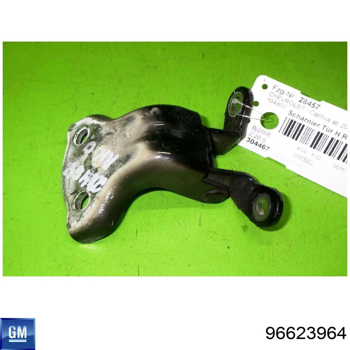 96623964 General Motors Gozno da porta traseira esquerda