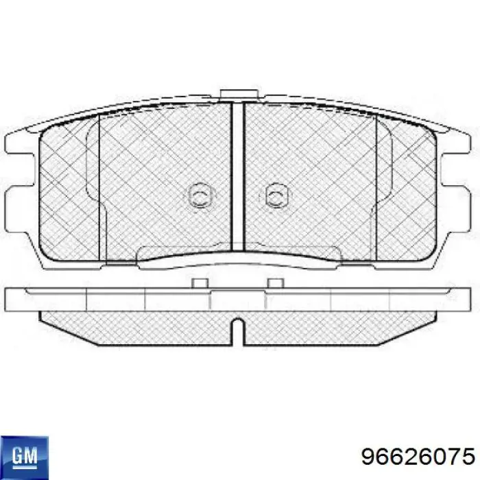 Sapatas do freio traseiras de disco General Motors 96626075 preço, a partir de 19,97 USD
