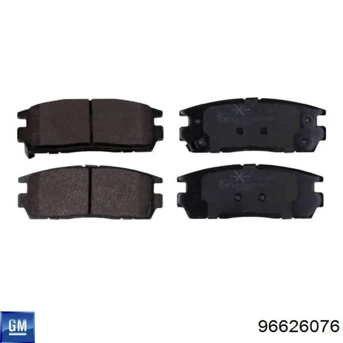 96626076 General Motors Sapatas do freio traseiras de disco