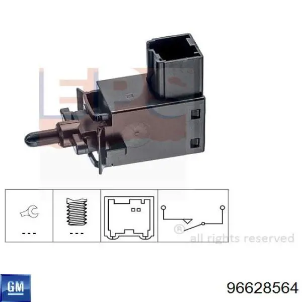 96628564 General Motors Sensor de ativação de embraiagem