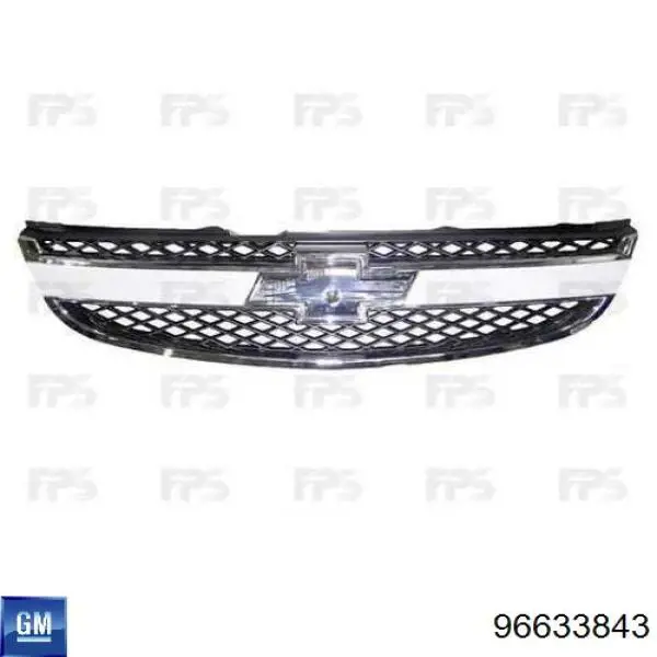 96633843 General Motors Grelha do radiador