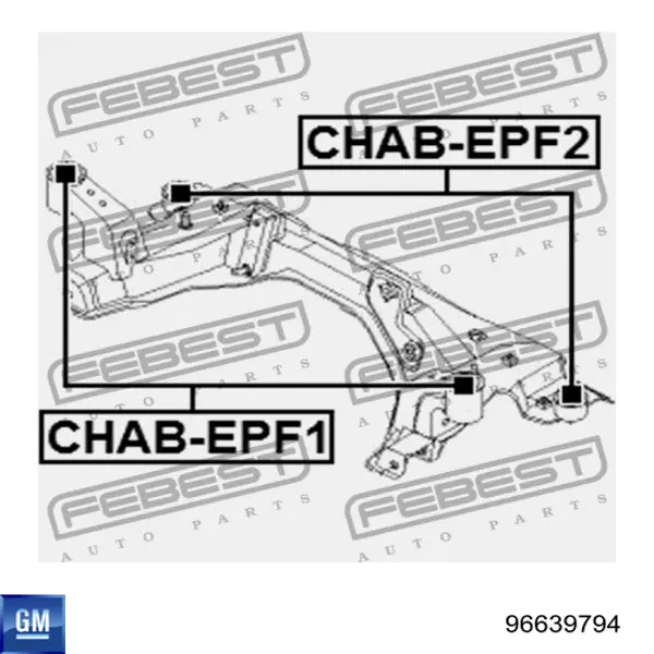 Viga de suspensão dianteira (plataforma veicular) para Chevrolet Epica II V250