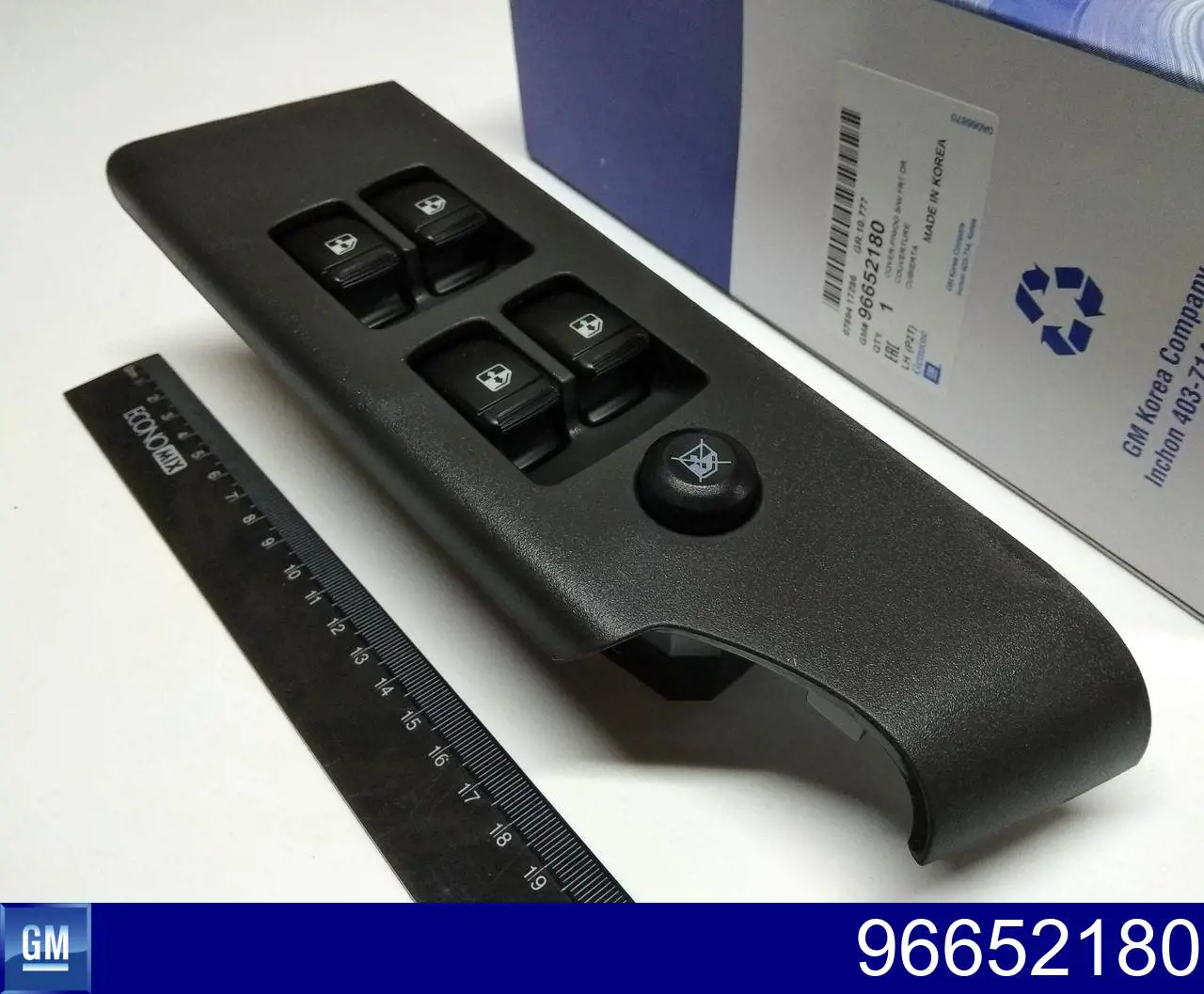 96652180 General Motors Unidade de botões dianteira esquerda de controlo de elevador de vidro