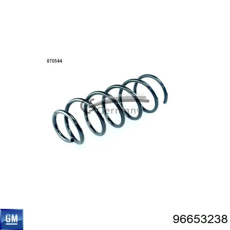 96653238 General Motors Mola dianteira