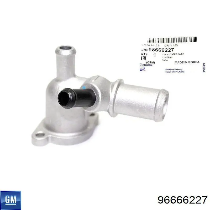 96666227 General Motors Flange do sistema de esfriamento (união em T)