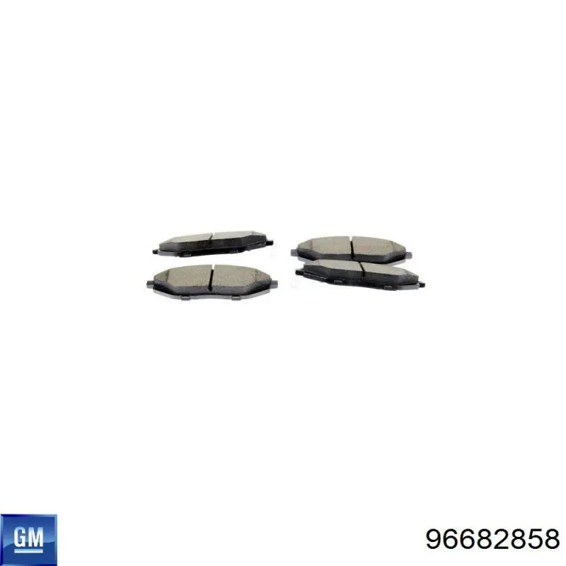 96682858 General Motors Sapatas do freio dianteiras de disco