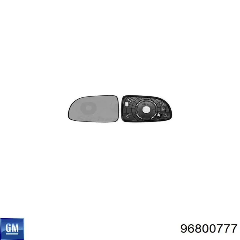 96800777 General Motors Elemento espelhado do espelho de retrovisão esquerdo