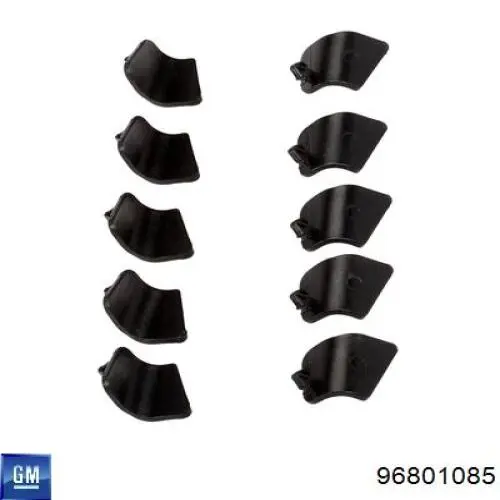 96801085 General Motors Moldura de vidro deslizante da porta dianteira esquerda