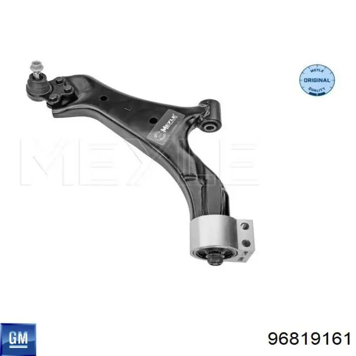 Braço oscilante inferior esquerdo de suspensão dianteira General Motors 96819161 preço, a partir de 85,28 USD
