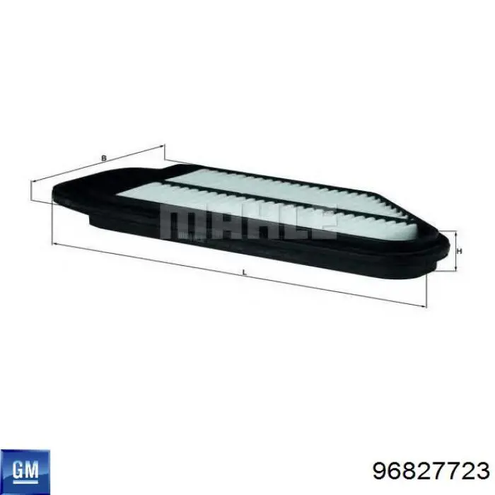 Filtro de ar General Motors 96827723
