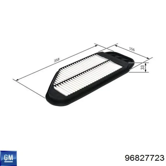Compre 96827723 General Motors Filtro de ar