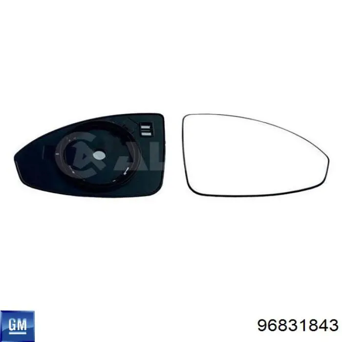 96831843 General Motors Espelho de retrovisão direito