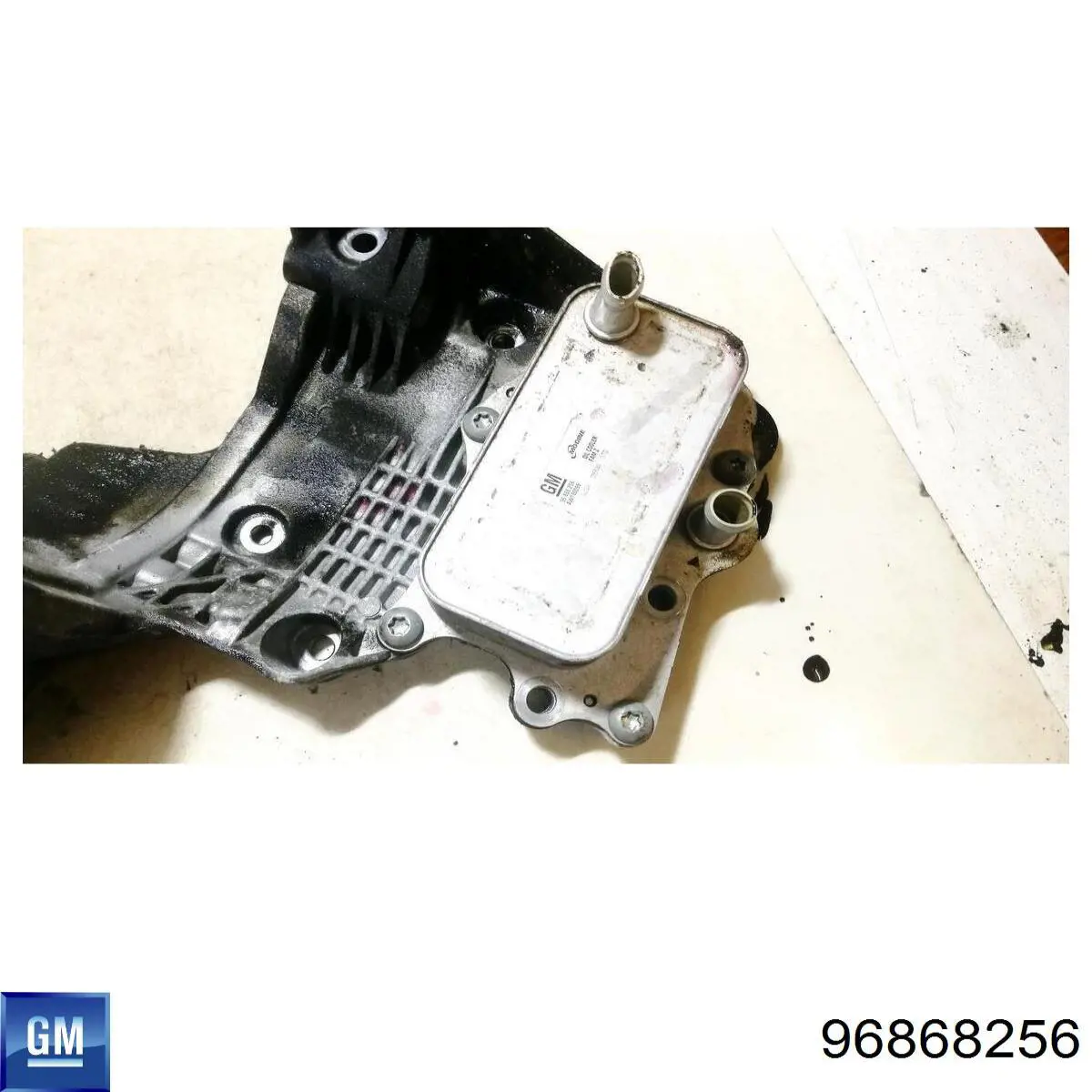 Compre 96868256 General Motors Radiador de óleo (frigorífico), debaixo de filtro