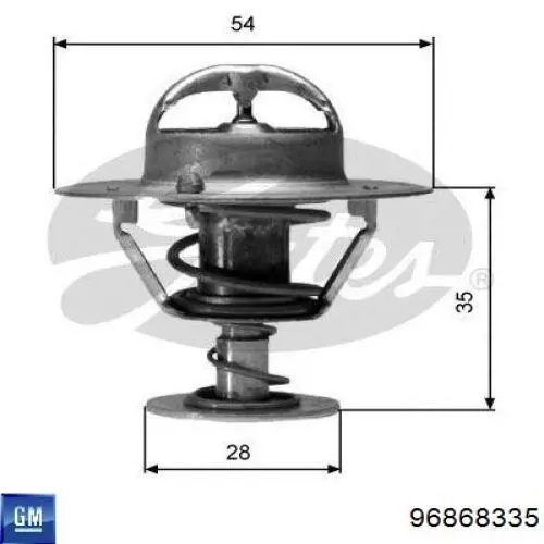 Compre 96868335 General Motors Termostato