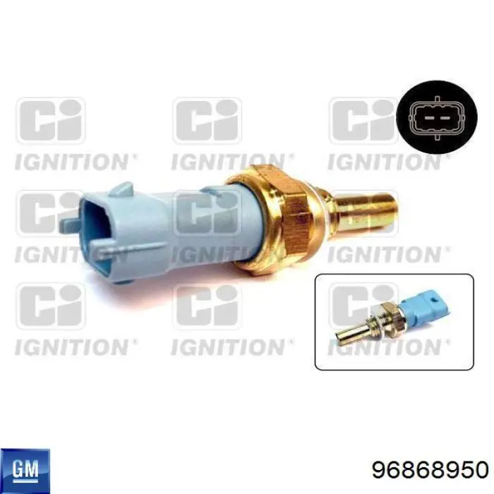 Sensor de temperatura do fluido de esfriamento General Motors 96868950 preço, a partir de 7,05 USD