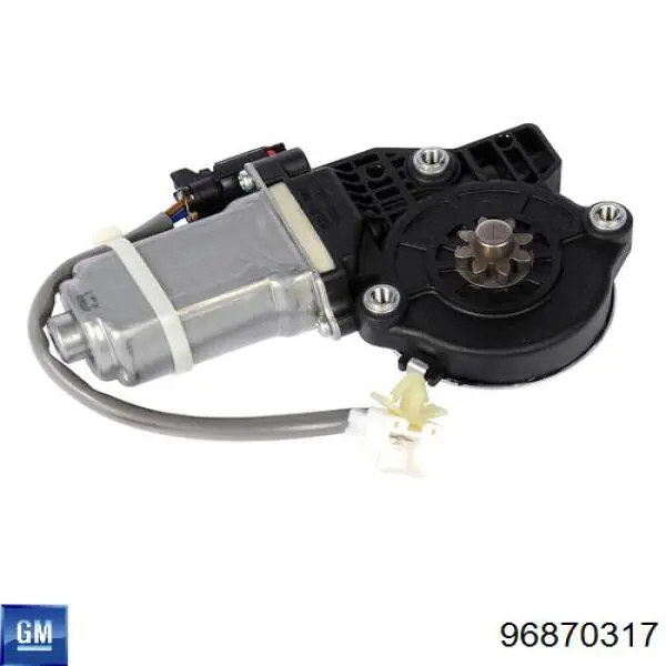 96870317 General Motors Motor de acionamento de vidro da porta dianteira direita