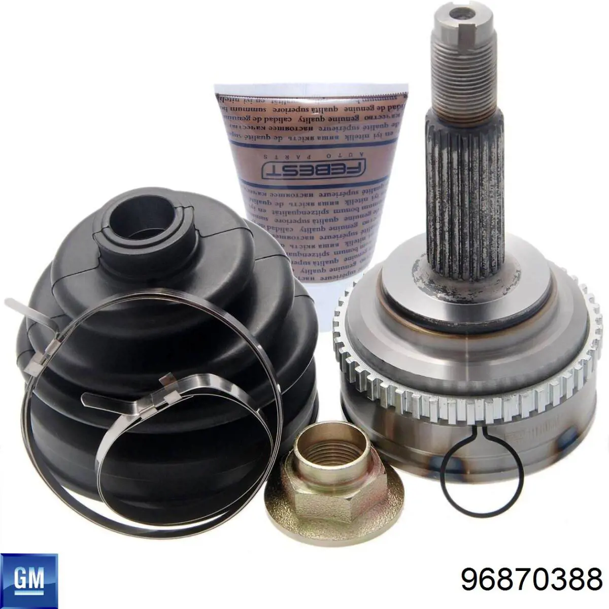 Semieixo (acionador) dianteiro direito General Motors 96870388 preço, a partir de 95,34 USD