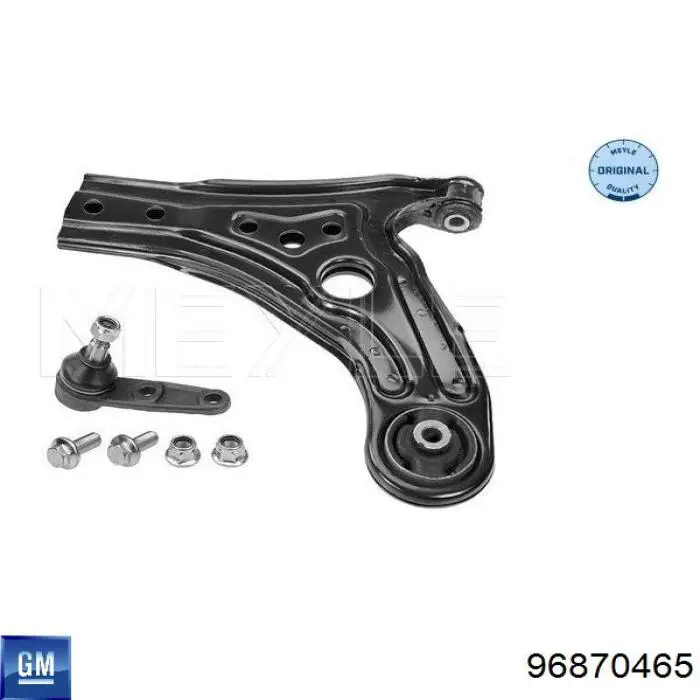 Braço oscilante inferior esquerdo de suspensão dianteira General Motors 96870465 preço, a partir de 64,70 USD