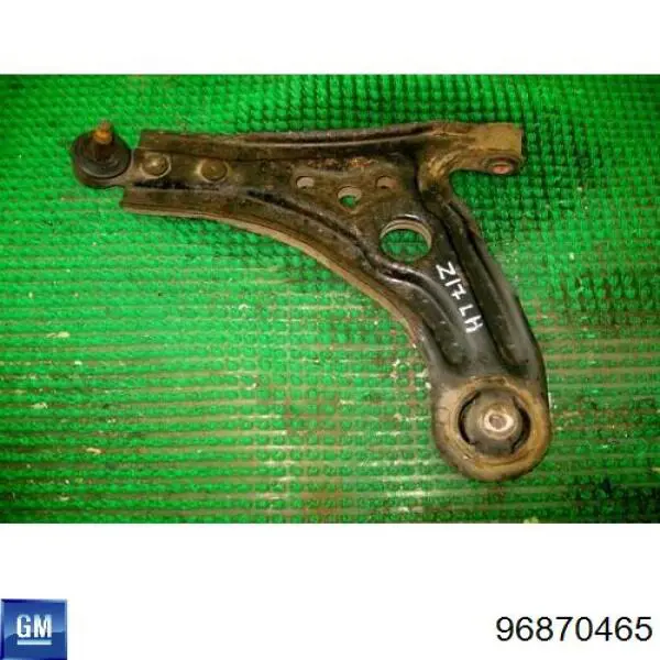 Compre 96870465 General Motors Braço oscilante inferior esquerdo de suspensão dianteira