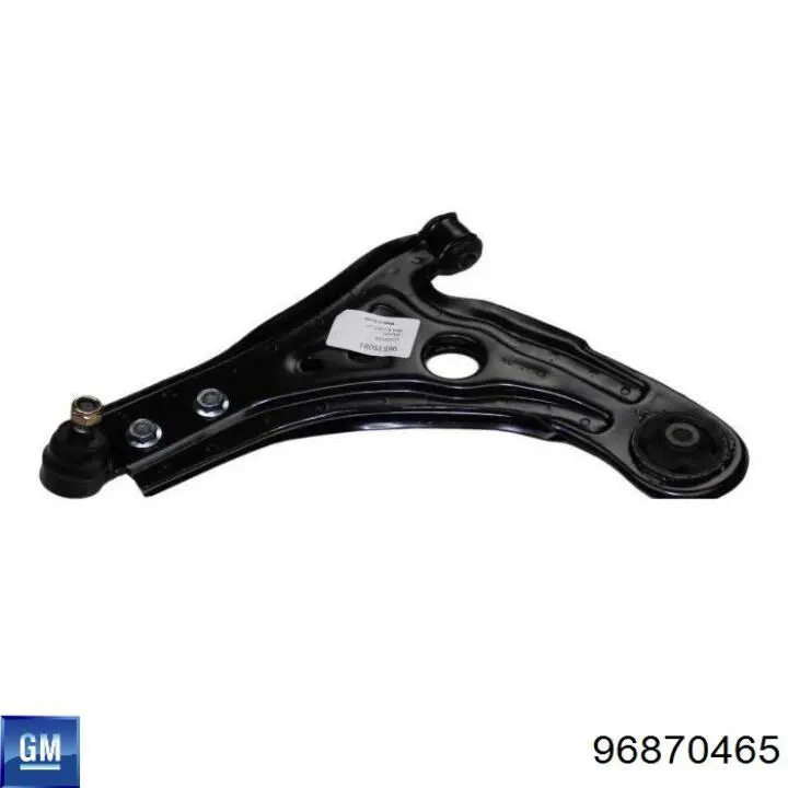 96870465 General Motors Braço oscilante inferior esquerdo de suspensão dianteira
