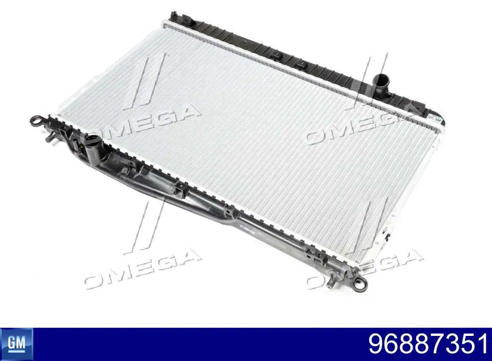 96887351 General Motors Radiador de esfriamento de motor
