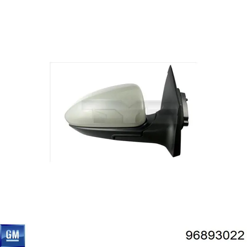 Compre 96893022 General Motors Elemento espelhado do espelho de retrovisão esquerdo