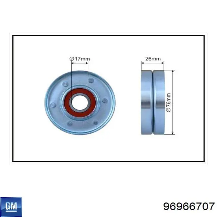 Reguladora de tensão da correia de transmissão General Motors 96966707 preço, a partir de 60,81 USD