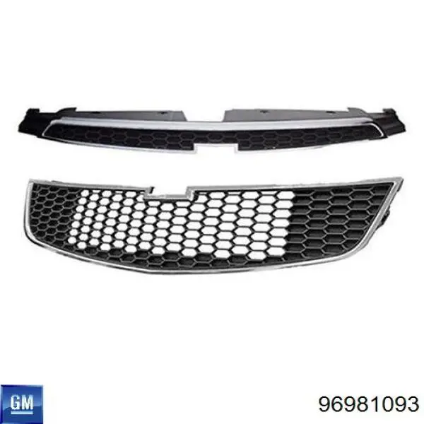 Compre 96981093 General Motors Grelha do radiador