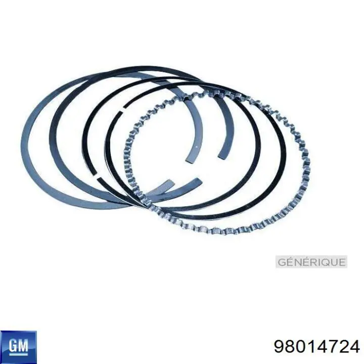 98014724 General Motors Anéis do pistão para 1 cilindro, STD.