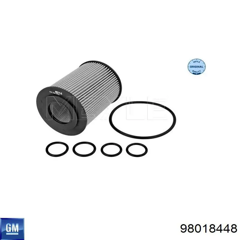Filtro de óleo 98018448 General Motors