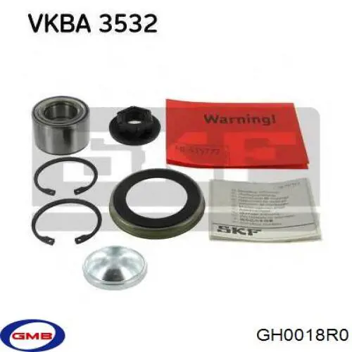 Compre 98AZ1A049AC Ford Rolamento de cubo traseiro