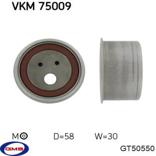 Compre GT50550 GMB Rolo de reguladora de tensão da correia do mecanismo de distribuição de gás