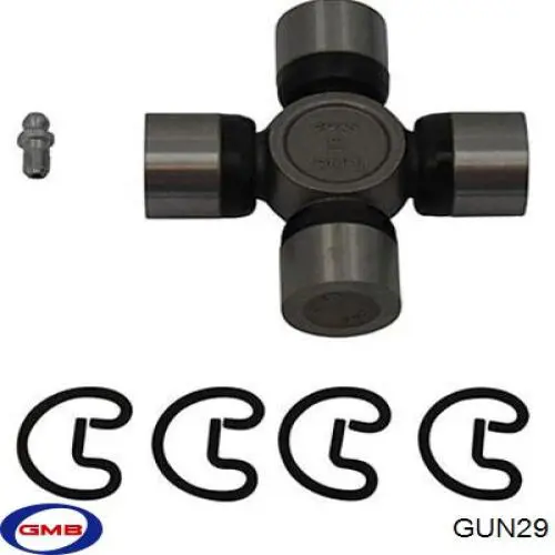 Cruzeta da junta universal traseira GMB GUN29 preço, a partir de 24,40 USD