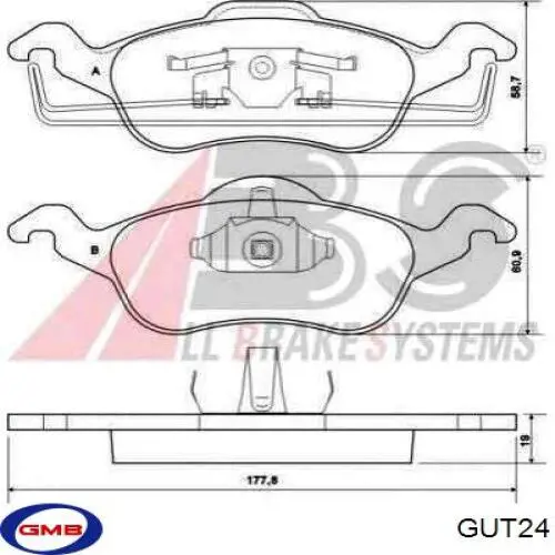 Compre GUT24 GMB Cruzeta da junta universal traseira