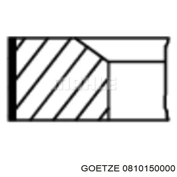 0810150000 Goetze Anéis do pistão para 1 cilindro, STD.