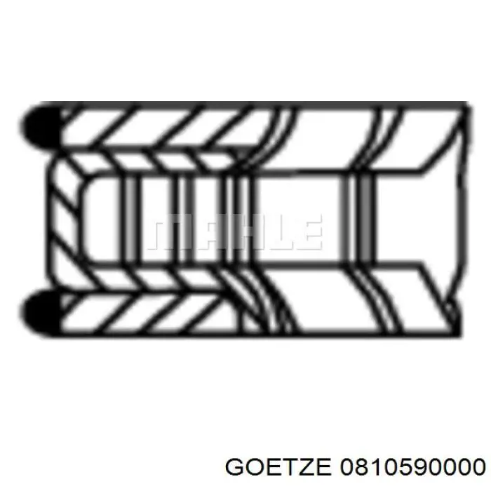 Compre 0810590000 Goetze Anéis do pistão para 1 cilindro, STD.