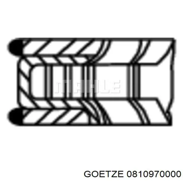 Compre 0810970000 Goetze Anéis do pistão para 1 cilindro, STD.