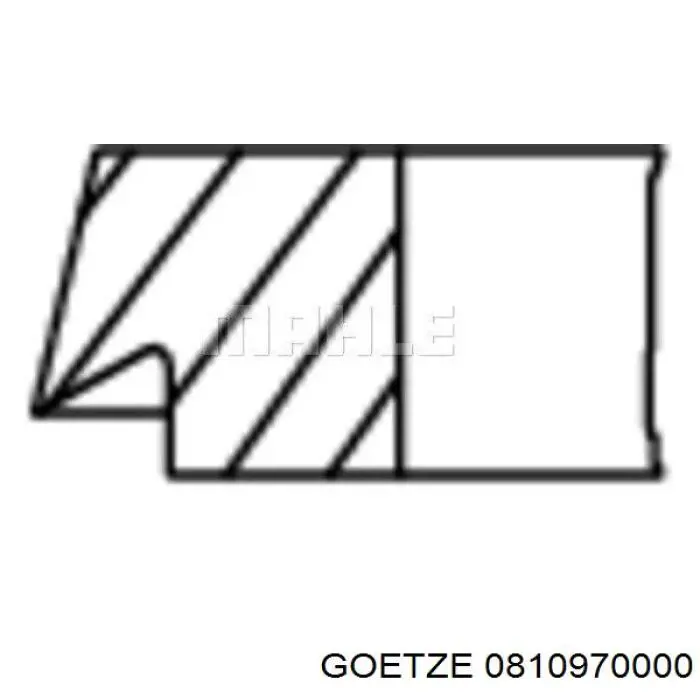 Anéis do pistão para 1 cilindro, STD. Goetze 0810970000 preço, a partir de 15,68 USD
